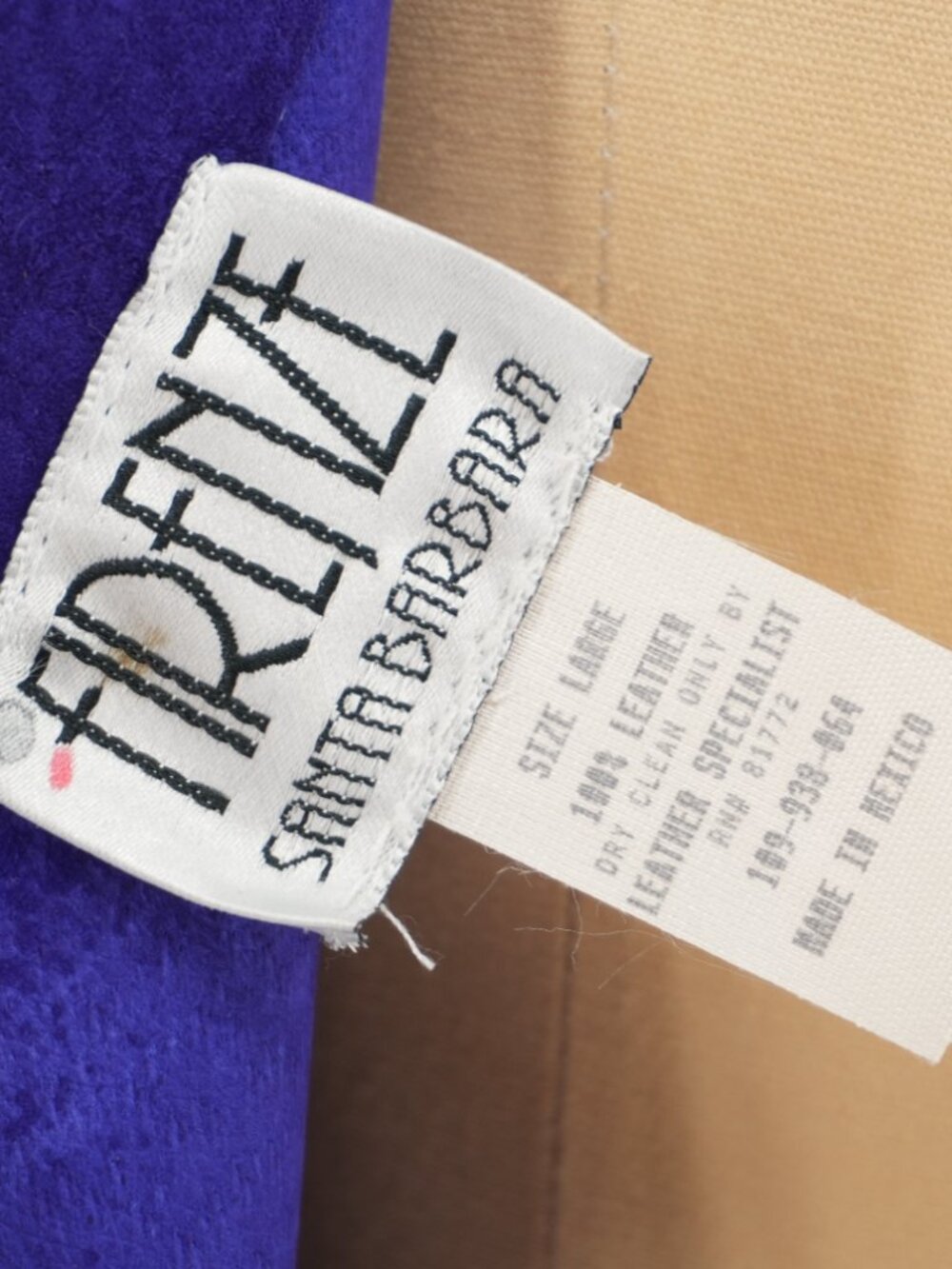 Purple Leather Dress 1980s Bodycon Mini Dress By Firenze Santa Barbara View 3